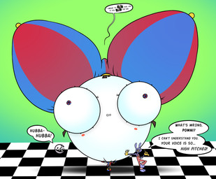 3_toes air_inflation anthro big_head black_text bulging_eyes caine_censorship censor_bar censored_speech checkered checkered_floor clothed clothed_anthro clothed_male clothing dial eye_expansion feet female floor gloves group handwear head_expansion head_inflation holding_needle huge_head hyper hyper_eyes hyper_inflation imminent_popping implied_popping inflation male purple_body shadow speech_bubble text tile tile_floor toes trio white_head yellow_clothing yellow_gloves yellow_handwear dumbochumbo glitch_productions the_amazing_digital_circus bubble_(tadc) jax_(tadc) pomni_(tadc) humanoid lagomorph leporid living_bubble mammal rabbit 2024 absurd_res english_text hi_res