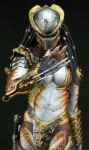 arm_by_side armor bent_arm breasts female figurine front_view mask model not_furry solo straight_arm text unknown_artist predator_(franchise) alien humanoid yautja constructed_language fictional_language hi_res mixed_media painting_(artwork) traditional_media_(artwork) yautja_text