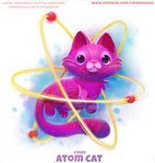 ambiguous_gender atom electron feral fur humor looking_at_viewer pink_body pink_fur pun purple_body purple_eyes purple_fur smile solo text visual_pun whiskers piper_thibodeau domestic_cat felid feline felis mammal digital_media_(artwork) digital_painting_(artwork) english_text url