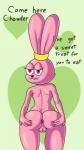 anthro anus butt female genitals loli pussy solo spread_butt spreading young futaloliisbest cartoon_network chowder_(series) panini_(chowder) lagomorph leporid mammal rabbit 4k 9:16 absurd_res hi_res