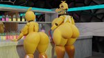 anthro bar beak big_breasts big_butt breasts butt collar curvy_figure duo female looking_at_another machine nipples non-mammal_breasts non-mammal_nipples nude nude_anthro nude_female sharp_teeth tail teeth thick_thighs wide_hips wire impaer_jaster octal_(modeler) five_nights_at_freddy's five_nights_at_freddy's_2 scottgames lovetaste_chica runaboo_chica toy_chica_(fnaf) withered_chica_(fnaf) animatronic avian bird chicken galliform gallus_(genus) phasianid robot robot_anthro 3d_(artwork) digital_media_(artwork) hi_res