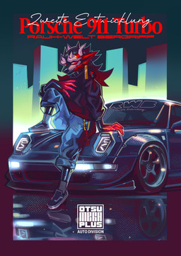 anthro black_body black_clothing black_hair black_jacket black_topwear bottomwear car clothed clothed_anthro clothed_male clothing denim denim_bottomwear denim_clothing footwear hair horn jacket jeans male multicolored_body pants red_body red_eyes shoes solo text topwear vehicle white_body oatmegaplus mythology porsche_911 zeke_leon dragon mythological_creature mythological_scalie scalie wingless_dragon 2026 english_text hi_res