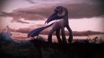 cloud female feral fur hair horn long_hair looking_back mountain multicolored_hair outside purple_body purple_fur purple_hair quadruped sad short_hair sky solo tail two_tone_hair cosmicunicorn friendship_is_magic hasbro my_little_pony mythology twilight_sparkle_(mlp) equid equine mammal mythological_creature mythological_equine unicorn 16:9 hi_res wallpaper widescreen