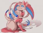 accessory ambiguous_gender blue_eyes bodily_fluids bow_ribbon crying feral hair_accessory hair_bow hair_ribbon ribbons sad solo tears ladybeek nintendo pokemon eeveelution generation_6_pokemon pokemon_(species) sylveon source_request