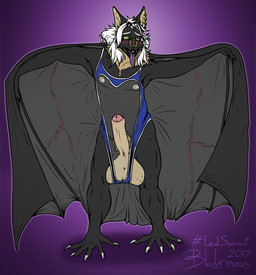 anthro areola balls big_balls big_penis biped blush claws clothed clothing ear_piercing erection foreskin fur genitals hair heterochromia huge_balls humanoid_genitalia humanoid_penis hyper lips male membrane_(anatomy) membranous_wings nipples open_mouth partially_retracted_foreskin penis piercing simple_background smile solo swimwear teeth tongue tongue_out vein veiny_penis white_hair wings bludermaus bludermaus_(character) bat leaf-nosed_bat mammal microbat vampire vampire_bat yangochiropteran 2017 digital_media_(artwork) hi_res