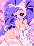 big_breasts blush blush_lines breasts female fur heart_symbol solo tan_body tan_skin white_body white_fur hecktop capcom darkstalkers felicia_(darkstalkers) animal_humanoid cat_humanoid felid felid_humanoid feline feline_humanoid humanoid mammal mammal_humanoid 3:4 hi_res