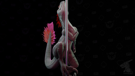 ambiguous_feral ambiguous_gender dancing feral fur grey_body grey_scales lustful_gaze male nude nude_male pole pole_between_legs pole_dancing red_body red_fur scales sliding slit_penis spread_legs spreading stripper_pole suggestive suggestive_pose thatman arceronth_(modeler) thatman_studio terr_(n0rad) dinosaur prehistoric_species reptile scalie 16:9 3d_(artwork) 3d_animation animated digital_media_(artwork) loop widescreen