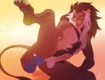 anal anal_masturbation anal_penetration anthro anus athletic balls biceps biped blue_dildo body_hair butt dildo erection fangs fur genitals hair happy_trail humanoid_genitalia humanoid_penis licking licking_lips licking_own_lips looking_down male mane masturbation muscular muscular_anthro nude pawpads paws pecs penetration penis pink_penis pubes raised_leg self_lick sex_toy simple_background solo spread_legs spreading teeth tongue tongue_out toying_self vein veiny_penis white_body white_fur patto ikenna felid lion mammal pantherine 2014 signature