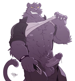 abs anthro balls biceps big_muscles black_body black_fur bottomwear chest_tuft clothed clothing clothing_lift erection fur genitals humanoid_genitalia humanoid_penis jacket male melanistic muscular muscular_anthro muscular_male nipples open_bottomwear open_clothing open_jacket open_pants open_topwear pants partially_clothed pecs penis pubes scar shirt shirt_lift smile solo teeth topwear tuft vein yellow_sclera takemoto_arashi ray_(takemoto_arashi) felid mammal pantherine 2017