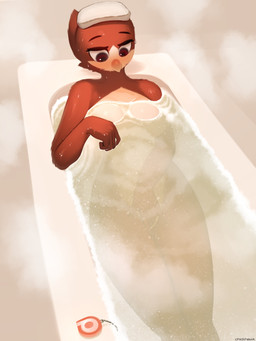 5_fingers anthro bath bathing beak breasts feathers female fingers masturbation multicolored_body non-mammal_breasts nude partially_submerged patreon_logo red_body red_eyes red_feathers simple_background solo sponge two_tone_body vaginal vaginal_masturbation water white_body white_feathers chickhawk96 patreon blossom_(chickhawk96) avian bird 2023 3:4 absurd_res digital_media_(artwork) hi_res