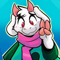 2_horns anthro clothed clothing eyewear fur glasses green_clothing heart_symbol hooves horn looking_at_viewer male scarf shy solo white_body white_fur conditional_dnp sadcat16hrz deltarune undertale_(series) ralsei bovid caprine goat mammal