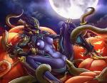 female food fruit full_moon moon not_furry plant pumpkin sex solo tentacle_sex tentacles vaginal frevilisk digital_extremes tencent warframe zephyr_(warframe) alien humanoid tenno