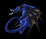 blue_body blue_scales blue_skin feral fire horn scales smoke solo spikes tail tongue wings yellow_eyes unknown_artist european_mythology mythology requiem dragon mythological_creature mythological_scalie scalie western_dragon alpha_channel