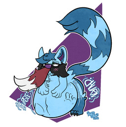 abdominal_bulge anthro belly bent_over big_belly blush claws digestion digestion_noises eyewear eyewear_only fur glasses glasses_only hair half-closed_eyes male narrowed_eyes navel nude oral_vore raised_tail soft_vore solo tail tail_in_mouth vore wearing_glasses awoogasm tus_(tustheraccoon) mammal procyonid raccoon 2021 signature