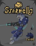 anthro armor biped clothed clothing eyewear fully_clothed goggles grey_background gun knee_pads laser_gun male open_mouth ranged_weapon simple_background solo teeth weapon wolfdawg armello league_of_geeks thane_(armello) canid canine canis mammal wolf 2017 hi_res