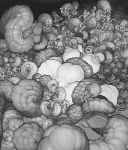 big_breasts breasts captured disarmed duo female forced genitals melee_weapon muscular nipples not_furry open_mouth penetration rape restrained sex spreading tentacle_rape tentacle_sex tentacles vulva weapon hiroma human mammal monster tentacle_creature greyscale hi_res monochrome