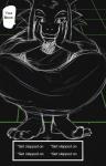 5_toes ambiguous_gender anthro brown_hair claws clothing duo fangs feet fur grid hair horn long_ears macro male paws robe teeth text toe_claws toes konokono undertale undertale_(series) asriel_dreemurr_(god_form) frisk_(undertale) boss_monster_(undertale) human mammal 2015 english_text hi_res