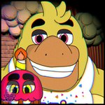 anthro beak bib buckteeth candle crossgender cupcake eyebrows fire food male orange_beak purple_eyes smile solo teeth thick_eyebrows freddynsfwgay five_nights_at_freddy's scottgames chica_(fnaf) cupcake_(fnaf) avian bird chicken galliform gallus_(genus) inanimate_object phasianid 1:1