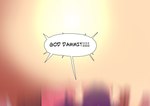 dialogue female hair motion_blur not_furry purple_hair solo speech_bubble peculiart sue_(peculiart) devilchild humanoid hi_res