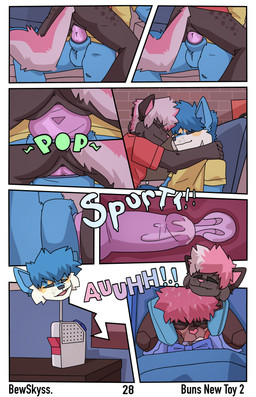 ageplay anthro aroused blue_body blue_fur blue_hair bodily_fluids brown_body brown_fur clothed clothing cum dialogue ejaculation electronics erection female fur genital_fluids genitals hair male male/female penetration penile penile_penetration penis penis_in_vagina pink_eyes pink_hair radio roleplay sex sound_effects text vaginal vaginal_penetration bewskyss absurd_res comic english_text hi_res