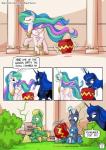 2016 chamber_pot comic digital_media_(artwork) english_text equid equine feathered_wings feathers female feral friendship_is_magic group hasbro hi_res horn male mammal my_little_pony mysticalpha mythological_creature mythological_equine mythology pegasus pottery princess_celestia_(mlp) princess_luna_(mlp) royal_guard_(mlp) text unicorn winged_unicorn wings