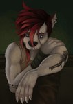 alternate_species anthro claws ear_piercing facial_piercing facial_scar female finger_claws nose_piercing piercing scar solo rowan_crimes arcane_(tv_series) league_of_legends riot_games tencent vi_(arcane) canid canine canis domestic_dog mammal pit_bull