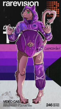 anthro belly belly_piercing big_belly claws clothing diaper fangs fangs_bared fur green_eyes hyper inflation language long_tail male piercing pregnant pregnant_anthro pregnant_male purple_body purple_fur purple_wool rapid_pregnancy solo sweater tail teeth text thick_thighs topwear wool_(fur) makseqs margyyn34 max_(margyyn34) domestic_cat felid feline felis mammal english_text hi_res