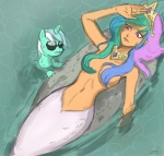 breasts crown duo eyewear female fish_tail friendship_is_magic hair horn john_joseco lying lyra_heartstrings_(mlp) mammal mermaid multi-colored_hair my_little_pony no_feet nude on_back princess_celestia_(mlp) purple_eyes sunglasses water
Rating: Questionable
Score: 14
User: nom123
Date: February 24, 2014