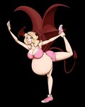 belly big_belly breasts clothed clothing female pregnant pregnant_female solo riddleaugust demon demon_humanoid humanoid 4:5 absurd_res alpha_channel hi_res