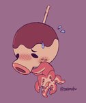 animal_genitalia anthro bodily_fluids genitals male penis siphon_(anatomy) solo sweat sweatdrop tentacles toony teebsly animal_crossing nintendo zucker_(animal_crossing) cephalopod coleoid marine mollusk octopodiform