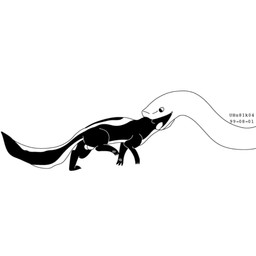 balls duo feral feral_pred feral_prey forced fur genitals head_first head_in_mouth larger_male larger_pred male male/male male_pred male_prey nude oral_vore size_difference unwilling_prey vore willing_pred urbanhermit mammal mephitid reptile scalie skunk snake 1999 black_and_white dated monochrome