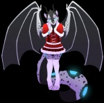 anthro bioluminescence breasts clothing costume female footwear fur glowing holidays horn legwear medium_breasts membrane_(anatomy) membranous_wings socks solo stockings tail toeless_footwear toeless_socks wings keamutt christmas mythology santa_claus sumari_(kinyin) dragon felid furred_dragon furred_scalie hybrid mammal mythological_creature mythological_scalie pantherine scalie snow_leopard alpha_channel