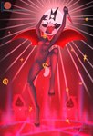 anthro blood bodily_fluids breasts cape clothing cloven_hooves demonic featureless_breasts featureless_crotch female fur hooves knife magic nude solo wool_(fur) wolfpsalm cult_of_the_lamb massive_monster_(studio) patreon lamb_(cult_of_the_lamb) red_crown_(cult_of_the_lamb) bovid caprine mammal sheep digital_media_(artwork) hi_res