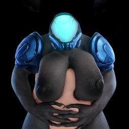areola armor bald big_breasts black_areola black_nipples breast_grab breast_play breast_smother breast_squish breasts dark_areola dark_nipples dominant dominant_female female group hand_on_breast headgear helmet hug huge_breasts interspecies larger_female male male/female motorboating nipples side_boob size_difference smaller_male smothering squish thick_thighs wide_hips sandreiio halo_(series) microsoft xbox_game_studios alien human mammal sangheili 1:1 3d_(artwork) 3d_animation animated digital_media_(artwork) no_sound short_playtime video