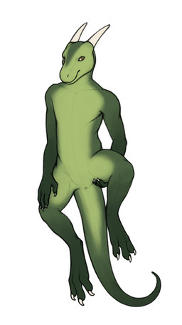 3_toes 4_fingers animal_genitalia anthro claws cloaca countershading digitigrade feet fingers genitals green_body green_scales horn looking_at_viewer male no_navel nude null presenting presenting_cloaca scales solo tail toes yellow_eyes goofle mythology dragon mythological_creature mythological_scalie scalie 4k 9:16 absurd_res digital_drawing_(artwork) digital_media_(artwork) hi_res