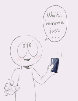 blush credit_card dialogue holding_object human_only male not_furry open_mouth open_smile simple_background smile solo speech_bubble talking_to_another text tongue white_body white_skin kogito anon human mammal 2023 absurd_res digital_media_(artwork) english_text hi_res