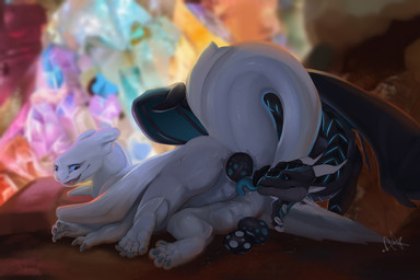 animal_genitalia butt cave claws cloaca crystal cunnilingus curling_toes dragon_egg duo egg feet female feral genitals hindpaw licking looking_back lying male male/female oral oviposition paws pushing_out raised_tail sex soles tail toe_claws toes tongue tongue_out vaginal vaginal_oviposition vulva hamham5 dreamworks european_mythology how_to_train_your_dragon mythology nubless xero_(captainscales) dragon fury_(httyd) light_fury mythological_creature mythological_scalie scalie western_dragon 3:2 hi_res
