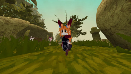 anthro big_breasts bouncing_breasts breasts clothing dancing female fur hair looking_at_viewer solo tabard thick_thighs drowsypomch atlyss wafers_(drowsypomch) lagomorph mammal poon_(atlyss) 16:9 3d_(artwork) 3d_animation animated digital_media_(artwork) hi_res high_framerate meme short_playtime sound video widescreen