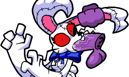 anthro blowjob_face bodily_fluids bow_tie buckteeth curvy_figure disembodied_hand disembodied_penis ear_grab ear_pull eyelashes fellatio female genitals long_ears male oral penile penis penis_in_mouth purple_body purple_penis purple_skin questionable_consent red_sclera round_tail saliva saliva_on_penis seam_(sewing) sex shocked simple_background small_tail stretched_mouth tail teeth whiskers bav five_nights_at_freddy's five_nights_at_frickbear's_(series) five_nights_at_frickbear's_3 scottgames michael_afton vannabelle_dewlap vanny_(fnaf) lagomorph leporid mammal rabbit digital_media_(artwork) hi_res pixel_(artwork)
