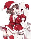 anthro belt belt_accessory belt_on_leg blush bottomwear brown_hair bulge butt christmas_clothing christmas_headwear clothed clothing crossdressing duo femboy fur gender_symbol hair hat headgear headwear holidays legwear male male_symbol miniskirt pale_skin red_eyes santa_hat shota skirt smile symbol thigh_highs underwear white_body white_fur young young_anthro young_human porygonleft christmas undertale undertale_(series) asriel_dreemurr chara_(undertale) boss_monster_(undertale) bovid caprine goat human mammal 2020 4:5 digital_media_(artwork) hi_res