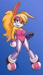 anthro breasts cleavage clothed clothing cybernetics female leotard looking_at_viewer machine solo zaboom archie_comics sega sonic_the_hedgehog_(archie) sonic_the_hedgehog_(comics) sonic_the_hedgehog_(series) bunnie_rabbot cyborg lagomorph leporid mammal rabbit