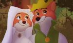 anthro bycocket canon_couple cheek_tuft clothing facial_tuft female fur hat headdress headgear headwear male outside plant smile tuft wimple ritwell disney robin_hood_(disney) maid_marian robin_hood canid canine fox mammal red_fox true_fox 2018 hi_res