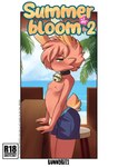 anthro beach bell bell_collar breasts clothed clothing collar female fur hair looking_at_viewer navel nipples outside seaside small_breasts solo swimming_trunks swimwear tail text topless topless_female bunnybits conditional_dnp male_swimwear_challenge amelie_(bunnybits) lagomorph leporid mammal rabbit absurd_res cover cover_art cover_page digital_media_(artwork) english_text hi_res