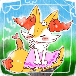 accessory ambiguous_anthro ambiguous_gender anthro biped blush clothing dipstick_tail dress eyes_closed flower flower_in_hair food front_view hair hair_accessory markings object_in_tail pink_clothing pink_dress plant shrimp_(food) snout solo standing tail tail_markings tongue tongue_out annyui0611 nintendo pokemon braixen canid generation_6_pokemon mammal pokemon_(species) 1:1 2022 digital_drawing_(artwork) digital_media_(artwork) hi_res japanese_description portrait three-quarter_portrait translated_description