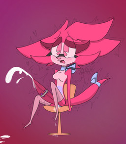 accessory animal_genitalia animal_penis anthro big_penis biped bodily_fluids bow_(feature) bow_ribbon bracelet breasts cetacean_genitalia cetacean_penis chair chest_tuft clothing cum cumshot ejaculation erection eyebrows eyelashes eyewear featureless_breasts fluffy fluffy_chest fur furgonomics furniture genital_fluids genitals glasses gripping_chair gynomorph hair huge_penis hyper hyper_genitalia hyper_penis intersex jewelry leggings legwear long_penis moan nude nude_anthro orgasm penile penis pink_body pink_fur pink_hair pink_nose pose ribbons sex_toy sitting slit_penis solo submissive submissive_intersex tail tail_accessory tail_bow tail_ribbon tapering_penis throbbing throbbing_penis tuft vaginal_fluids vibrator vibrator_on_penis toddjackjuster penny_clay domestic_cat felid feline felis mammal absurd_res hi_res