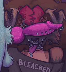 afro alternative_fashion anthro bleached_(kink) bodily_fluids censored_eyes clothed clothing curly_hair drooling duo ear_piercing eyebrow_piercing facial_piercing female gauged_septum genital_piercing genitals hair highlights_(coloring) intersex_(lore)b kinky_hair knot knotted_penis ladder lip_piercing male male/female multiple_piercings nose_piercing off_shoulder penis penis_piercing piercing punk raceplay saliva septum_piercing tongue tongue_out visibly_trans werehouse lobo_(werehouse) canid canine canis domestic_dog hybrid mammal mixed_breed wolfdog absurd_res hi_res icon busty_boy_(lore) male_(lore) trans_(lore) trans_man_(lore)