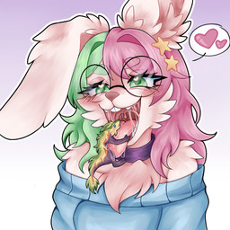 anthro blonde_hair blush bodily_fluids bodily_fluids_drip bodily_fluids_from_mouth bodily_fluids_in_mouth bodily_fluids_in_own_mouth bodily_fluids_string buckteeth clothing dripping drooling duo eating fangs feet female female_pred feral fluffy fur glistening glistening_bodily_fluids glistening_saliva green_eyes green_hair hair horn hungry imminent_vore larger_pred looking_at_another male male/female male_prey mawplay micro micro_prey mouth_play mouth_shot nude open_mouth oral_vore paws predator/prey safe_vore saliva saliva_drip saliva_on_tongue saliva_string scales seductive sharp_teeth side_view silly simple_background size_difference size_play slime smile snout soft_vore sweets tail teeth threatening_vore toes tongue tongue_out tongue_play tuft vore wet white_body white_fur yellow_body yellow_fur flinnfelton ark_survival_(series) mythology kustrin dragon furred_dragon furred_scalie lagomorph leporid mammal managarmr mythological_creature mythological_scalie rabbit reptile rodent scalie 1:1 digital_media_(artwork) hi_res