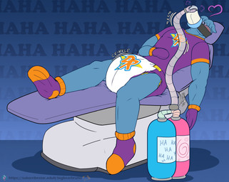 abdl anesthesia anthro aphrodisiac asphyxiation big_diaper booties breath_play clothing dental_chair dentist diaper drugged eye_roll gas_mask handwear hospital laughing_gas male mask medical medical_instrument mittens nitrous oxygen_mask oxygen_tank scientific_instrument sedated sedative shirt solo substance_intoxication t-shirt topwear bigbearbruno danger_rangers sully_(danger_rangers) aquatic mammal pinniped sea_lion seal hi_res