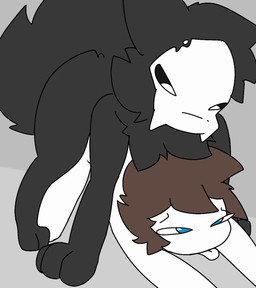 ambiguous_gender bestiality duo feral feral_penetrating feral_penetrating_human human_on_feral human_penetrated interspecies lin_changed male male/ambiguous male_feral penetration sex anonymous_artist changed_(video_game) puro_(changed) human mammal animated hi_res