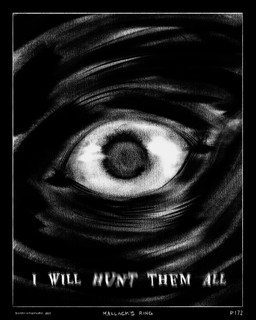black_background black_body black_border black_skin blurred_text border close-up crazy_eyes dialogue eye_close-up looking_at_viewer page_number pupils simple_background solo text wide_eyed sharkinthepark 2025 4:5 absurd_res artist_name comic dated english_text greyscale hi_res monochrome